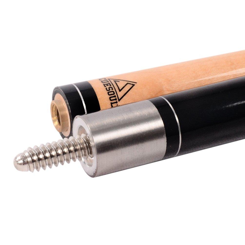 CUESOUL 58-inch 19oz 1/2 Jointed Maple Pool Cue Stick CSBK002