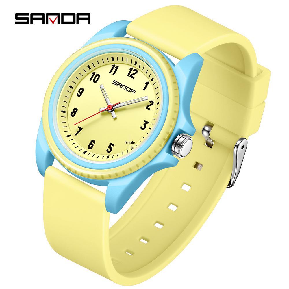Sanda Unisex Quartz Watch: Stylish, Waterproof, Sporty Design for Students