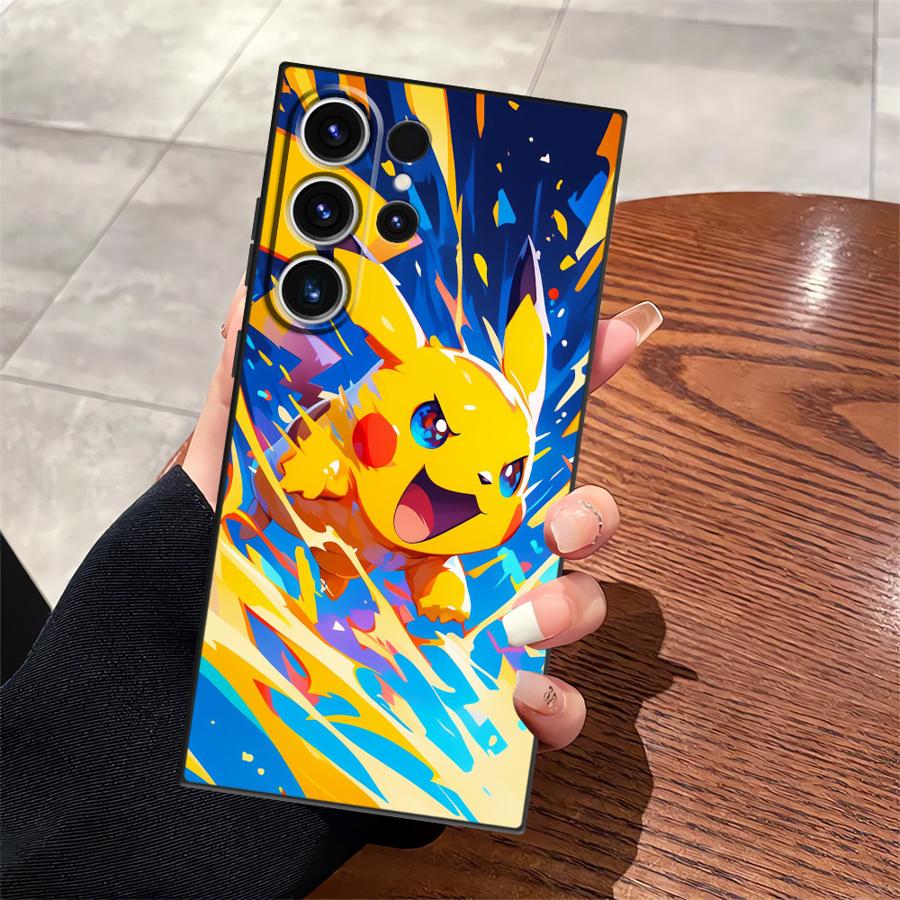Cute Pokemon Pikachu Case for Samsung Galaxy S26 S10 S9 S24 Plus S23 S20 S21 FE S25 Ultra Note 20 Ultra 8 9 10 Funda Phone Cover
