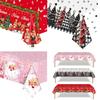 Christmas Disposable Tablecloth Christmas Decorations for Home 2026 Table Cover Navidad Noel New Year Gifts Dining Table Decor