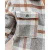 Autumn and Winter Plaid Button Down Flannel Women's Blouses & Shirts