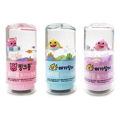 Pinkfong Bebek Köpekbalığı Su Topu Oyuncak Damgası 3 Tür Övgü Çok Yıllık Damga No.1, Kırmızı, Yeşil, Mor, 1 Takım, Kore popüler oyuncaklar