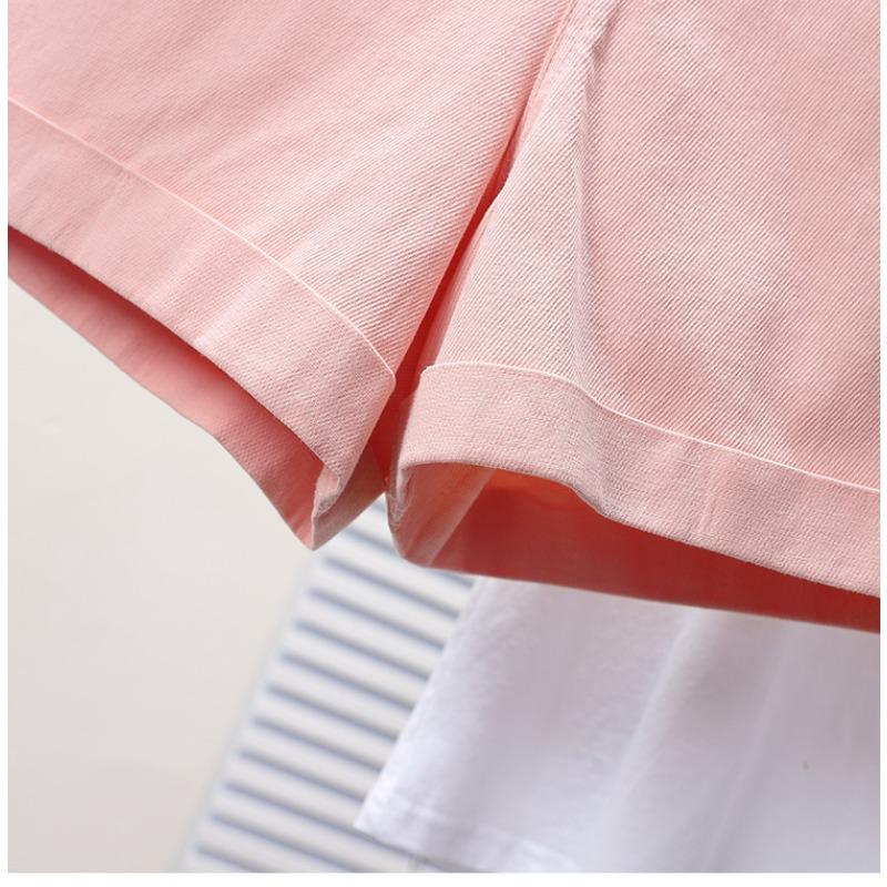 DIMANAF Plus Size Femei Pantaloni scurți Pantaloni de vară Lejer Blugi scurți Basic Talie înaltă Solid Harem Pantaloni talie elastică