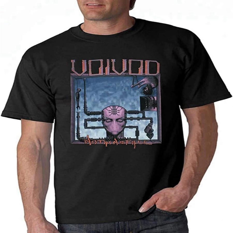 Винтажная футболка Voivod Nothingface Progressive Tour, черная. XXXXXL чёрный