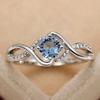 Huitan Colored Cubic Zirconia Women Rings for Wedding Party Luxury Gold Color Bright Female Rings Party Trendy Jewelry Drop Ship