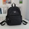 Schoolbag Polka Dot Cute Backpack Japanese ins Simple Versatile Backpack Women's Light Commuter Leisure Travel Student School Bag