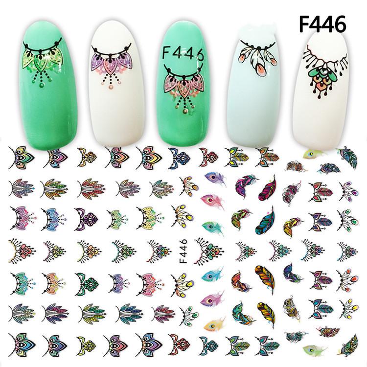 1pc 3D Nail Stickers Spring Summer Natural Flower Leaves Simulation Dried Flower Dragonfly Nail Applique Water Slides Decoration