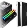 New Version RGB RAM Cooling Memory Heatsink with Addressable RGB LED Function Overclocking PC Black 2 Pieces In 1 Set EZDIY-FAB (Desktop Memory) -