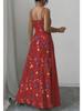2026 European & American Summer Fashion Spaghetti Strap Print Dress