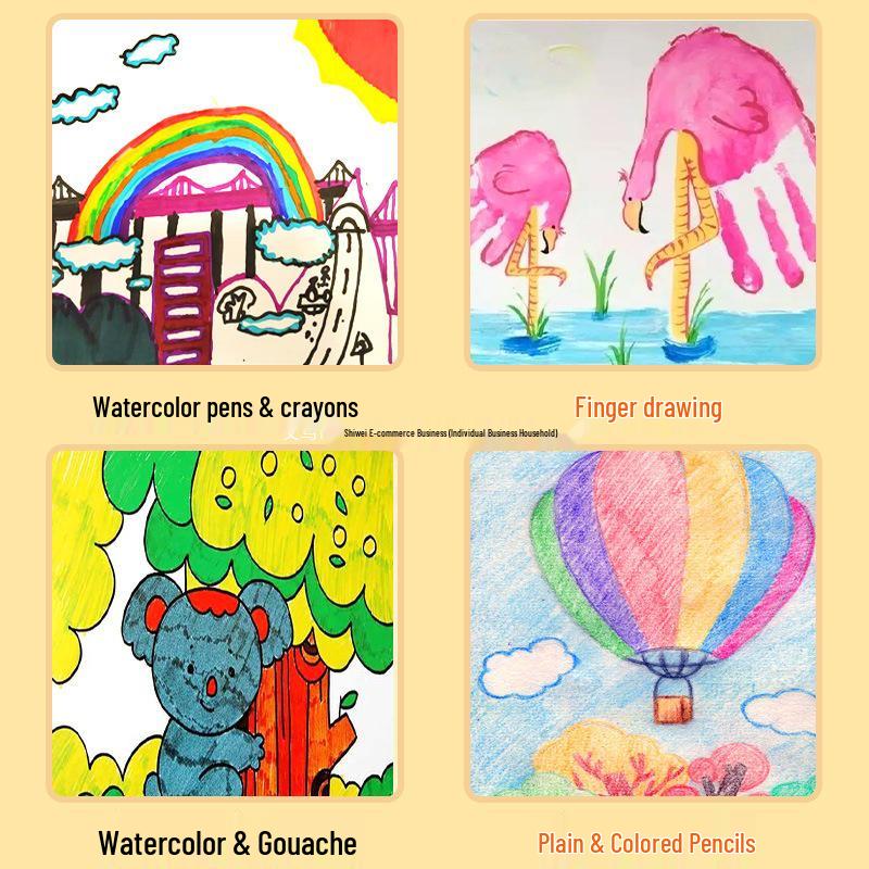 100-Meter Blank Graffiti Scroll: White Canvas for Children and Kindergarten Art