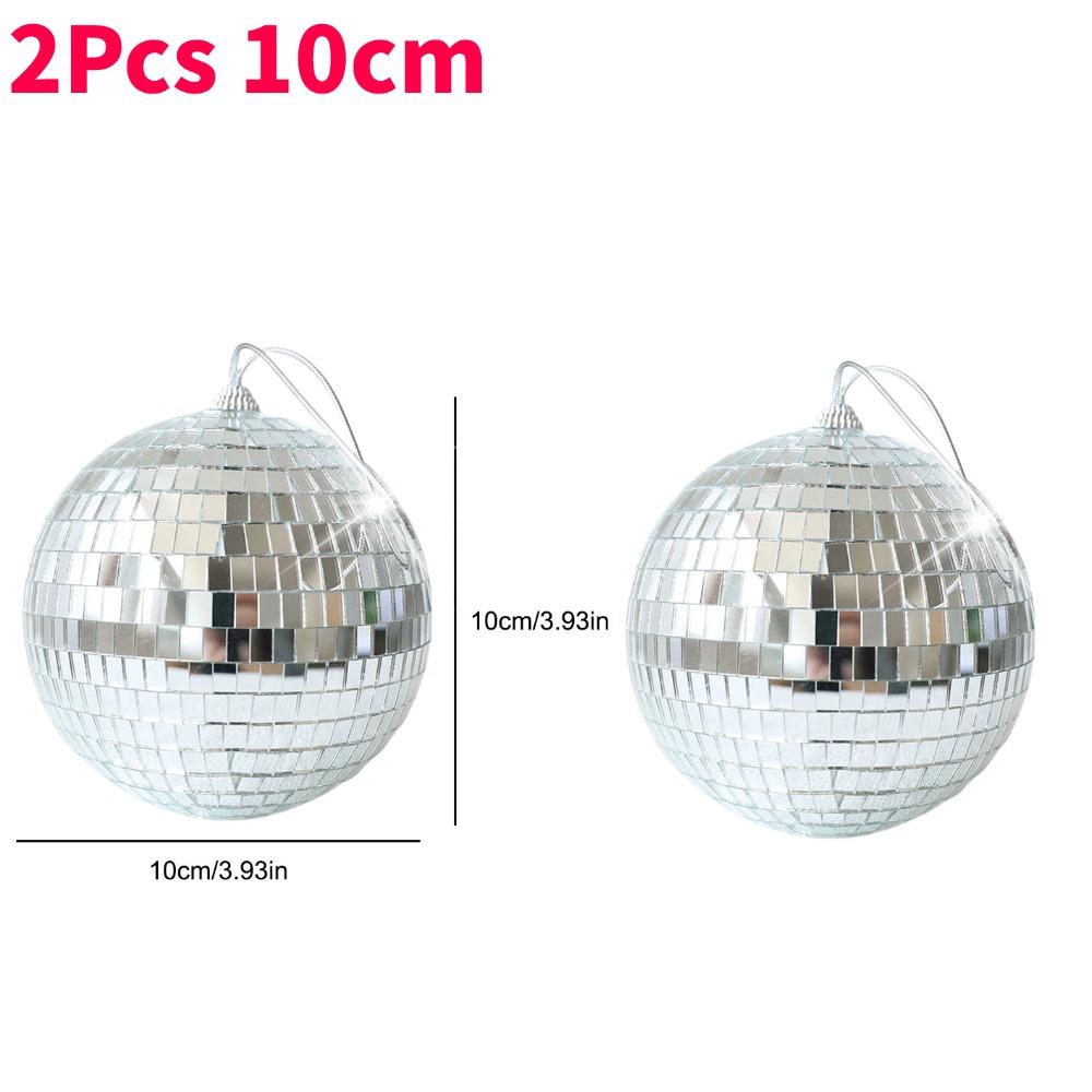 4/6/10cm Mirror Disco Ball Party Shining Ball Christmas Decoration Laser Reflective Glass Disco Ball Xmas Tree Ornament