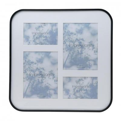 Impressions Black Collage Frame Holds 4 Photos - 16 X 16