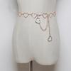 Peach Heart Love Metal Waist Chain Variety Belt Women's Decoration Ins Simple Dress with JK Plaid Skirt Pants Chain