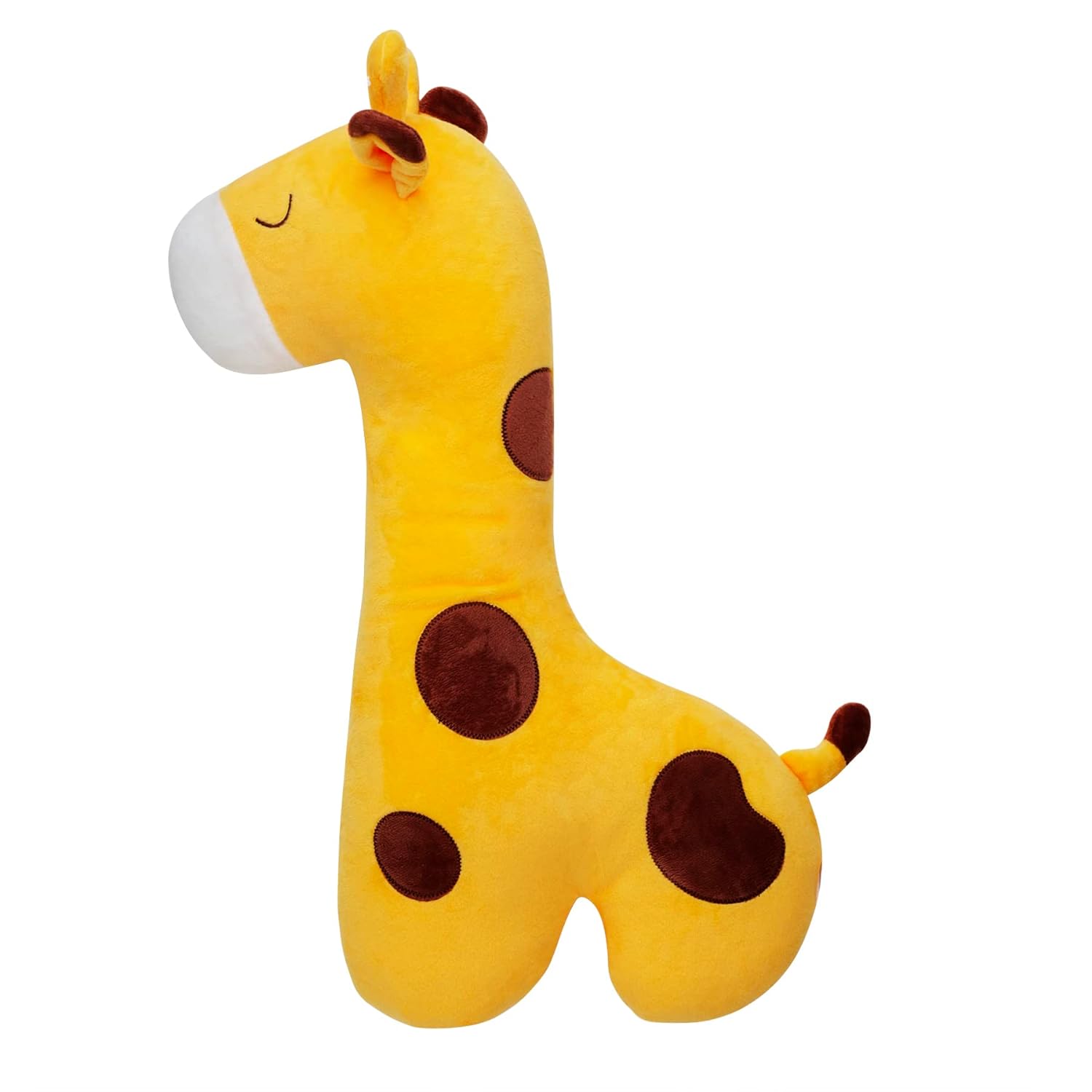 

Подушка для ремня безопасности для детей, чехол для ремня безопасности автомобиля, детский отдых, поддержка головы для сна, подушка для плеч, подушка для шеи, плюшевая подушка с мультяшным жирафом Left жёлтый