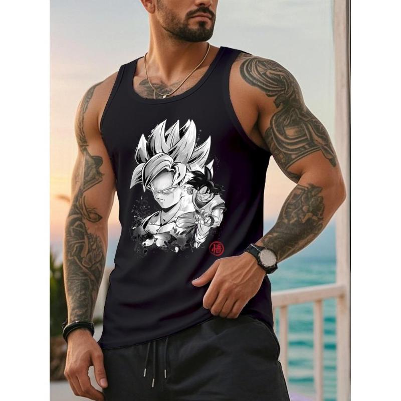 

Soft Cotton Sleeveless, Versatile for Undershirt & Casual Outings XXL чорний