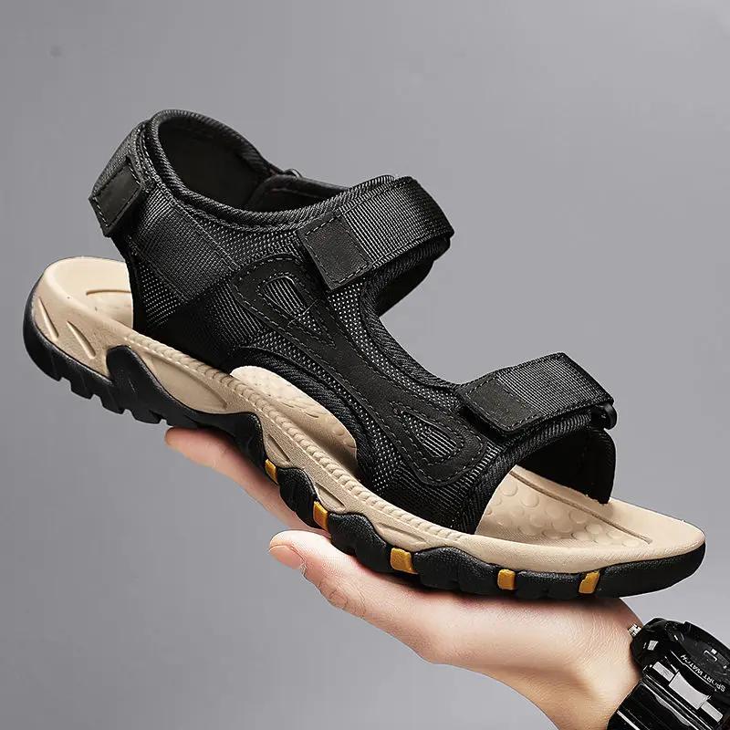 

Fashion Outdoor Shoes for Men Velcro Driving Breathable Comfortable Luxury H Cheap Liquidation Summer Sale Designer Non-slip Man Sandals 39