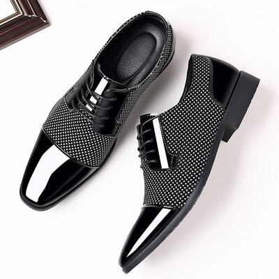 Neueste italienische Oxford-Schuhe für Männer Luxus-Lackleder-Hochzeitsschuhe Spitzschuh Abendschuhe klassische Derbys Plus Größe 38-48