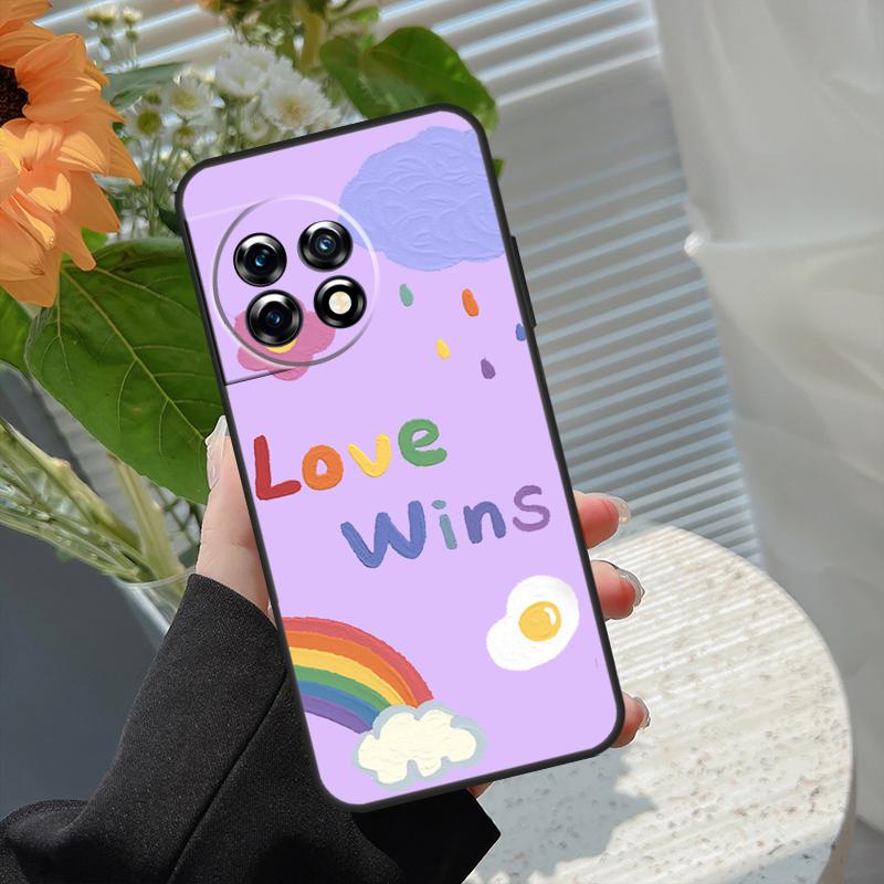 Rainbow Cute Cartoon Case For OnePlus 15 15R 13 13T 13R 12 12R 11 10 10R 10T 8T Nord 5 CE 4 2 3 Lite N20 N30 Cover