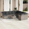 VidaXL Garden Lounge Set with 12 Pcs Cushions, Sofas with Adjustable Feet, Outdoor Furniture Set Patio Terrace, 3250461