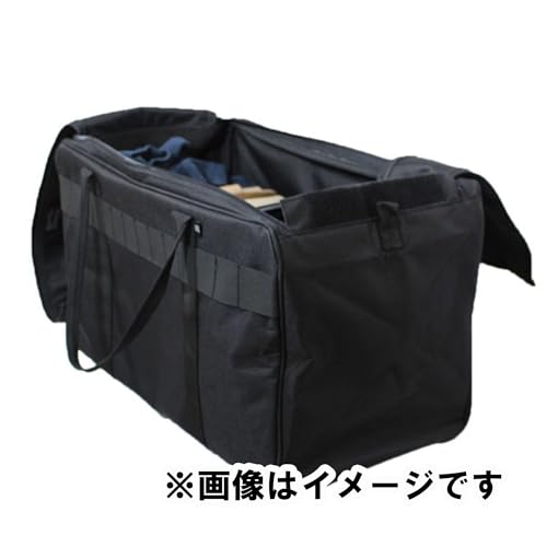 BIGMAN Double Zip Tool Bag, Volume 52, BMB-08, Durable Black Fabric Tool Bag for DIY and Outdoor Use, Model Number: 4962308193296
