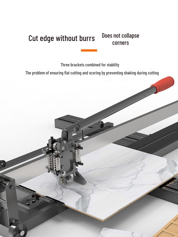 High Precision Manual Tile Cutter with Push-Pull Scratch Blade for Floor Tiles