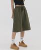 PIANER Linen-Like Bermuda Shorts (Khaki)