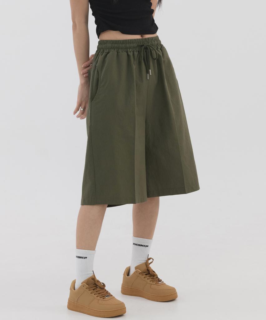 PIANER Linen-Like Bermuda Shorts (Khaki)