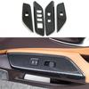 Carbon Fiber 4X Window Lift Switch Panel Cover Trim Fit For Lexus ES 2018-2022