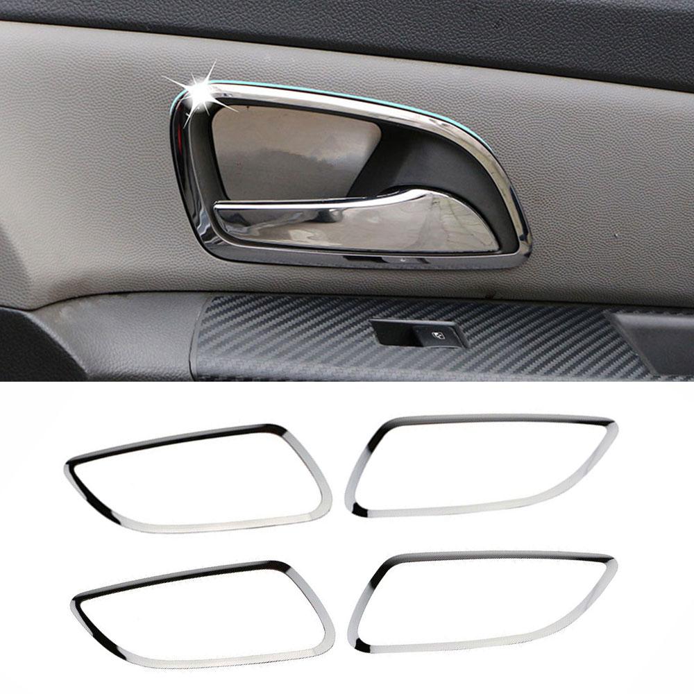 For Chevrolet Cruze 2009 - 2015 Door Handle Frame 4Pcs Inner Door Cover Sticker Trim Sticker Car Styling Interior Accessories
