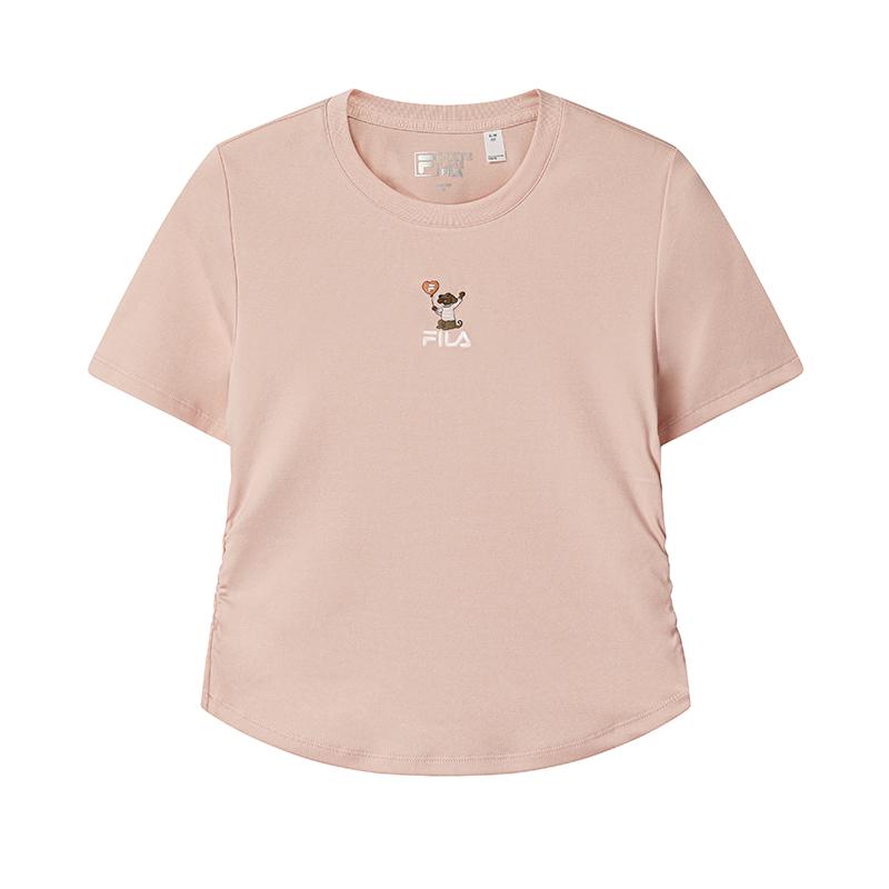 FILA Original Comfortable Simple Slim Fit Short Sleeve T-Shirt Women tops F61W629108FPK S
