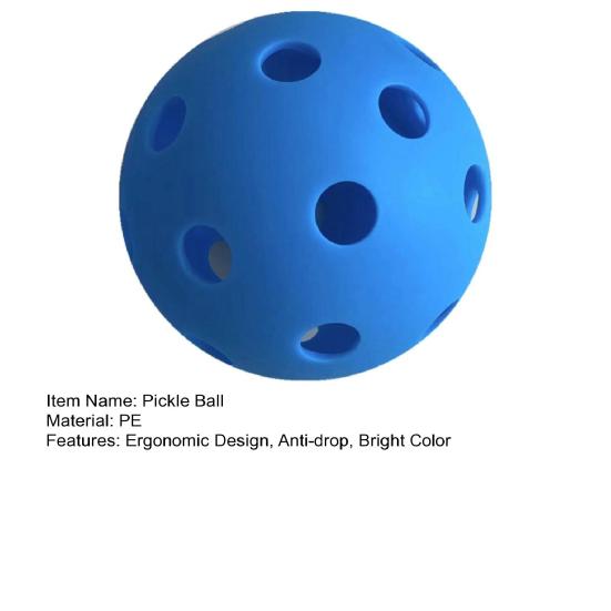74mm 26 Holes Children's Toy Ball Anti-drop Ergonomic Design Entertainment PE Material Floor Pickle Ball for Child