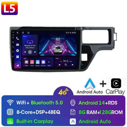 For Honda Stepwgn 5 2015 - 2021Right Hand Driver Car Radio Stereo Multimedia Player 5G GPS Navigation High-performance CPU 2din