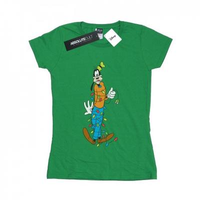 Womens/Ladies Goofy Christmas Lights Cotton T-Shirt