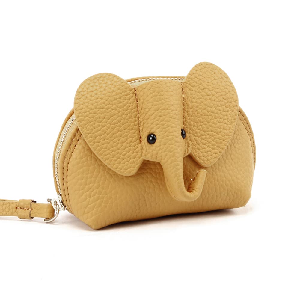 JoveJek Coin Purse for Cute Elephant Coin Purse with Coin Mini Great Gift for Day Women, Keychain, Case, Wallet, Handheld, Soft, Lightweight, Plain,