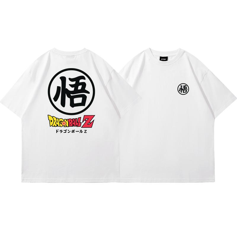 

Men Short Sleeve TShirt Tribute To Dragon Ball Hip Hop Anime Goku Peripheral Half Sleeve Loose Street Cotton Bottom Summer Tops 4XL