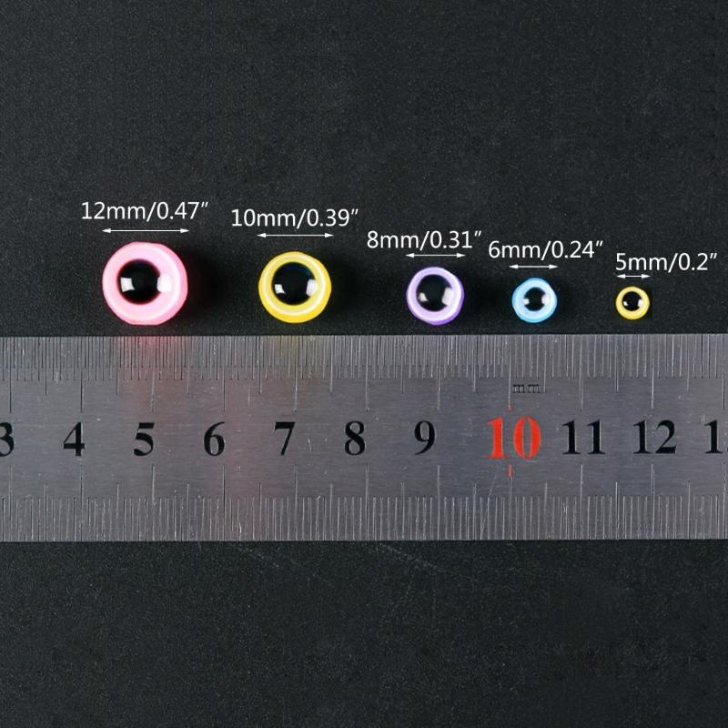 100Pcs Fish Eyes Shaped Beads Fishing Tackle Lures Tool for Lake River Fishing