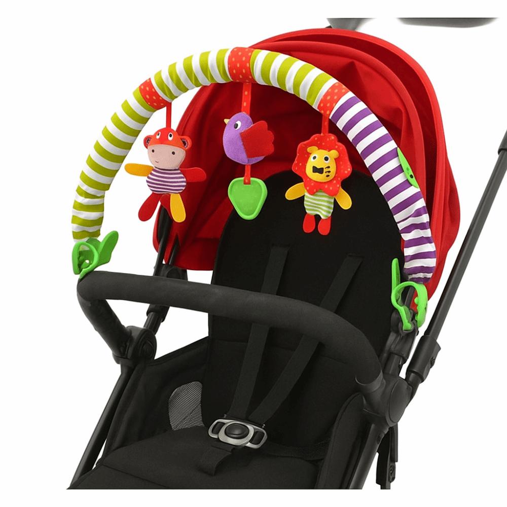 Early Education Crib Rattles Music Plush Toys Baby Sensory Hanging Rattles  Baby Crib