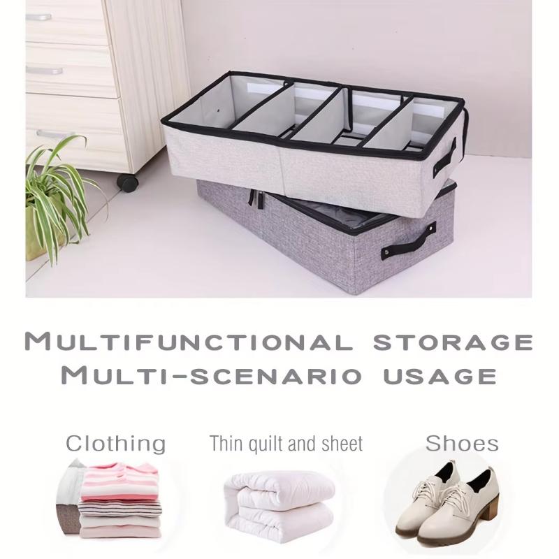 Fabric dust-proof and moisture-proof transparent folding shoe box space-saving shoe cabinet for home use, and a perfect stora