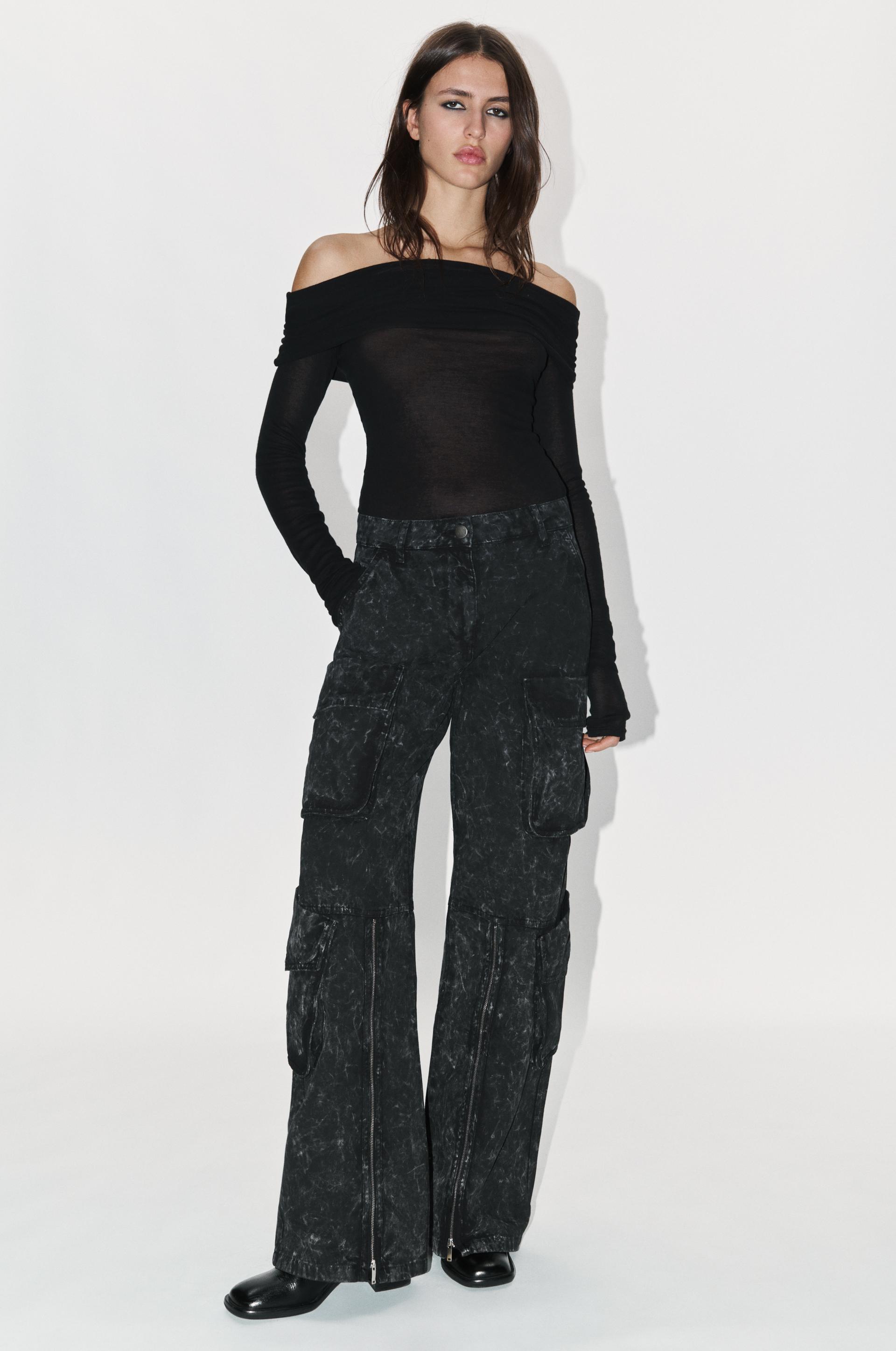 

Джинсы карго свободного кроя со средней посадкой Zw Collection