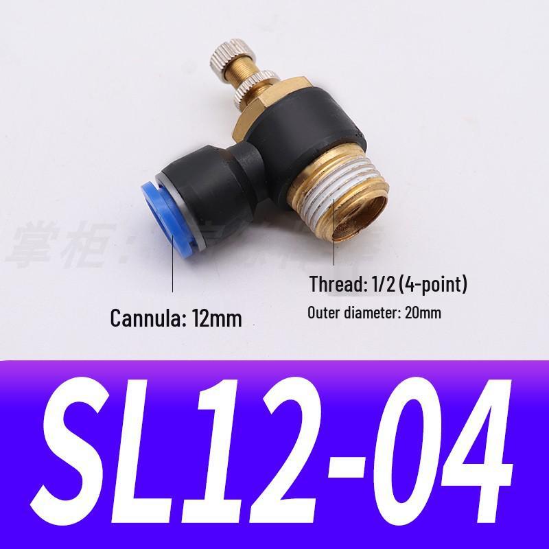 Pneumatic Connector SL8-02, Throttle Valve SL6-01, Speed Control Valve SL4-M5, Air Hose SL10-03, SL12-04