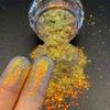 Crystal Fire Chameleon Nail Opal Flakes Iridescent Chrome Nail Powder Saprkly Chunky Glitter Mermaid Sequins Manicure Paillettes