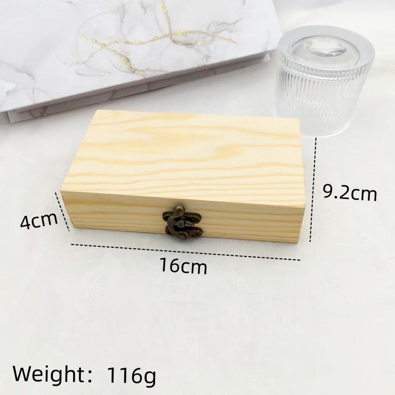 

A Classic Vintage Jewelry Box, a Convenient Small Wooden Box