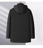 Men's Three-in-One Goose Down Mid-Length Jacket with Detachable Liner - Warm Casual Coat for Middle-Aged and Elderly Dads