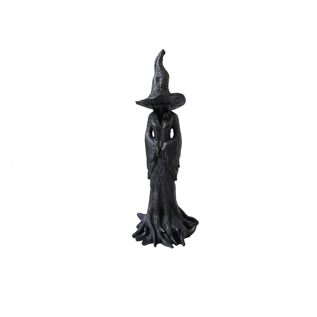 1Pc Resin Black Witch Statue, Gothic Halloween Resin Statue/Kreck Barler Decoration / Unique Halloween Decoration