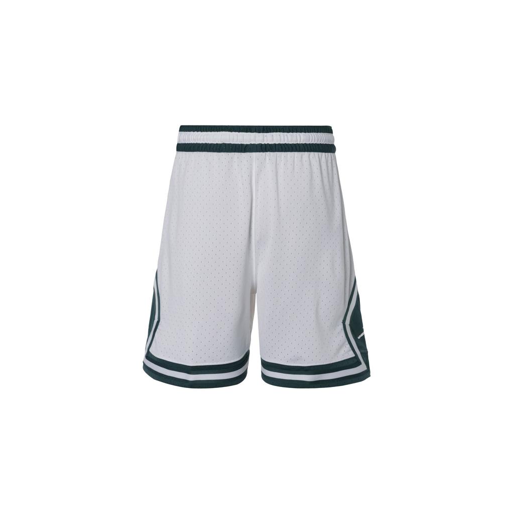 Jordan Dri-FIT Diamondsport Breathable Quick-Dry Letter Print Athletic Shorts Men Shorts White Oxide-Green FV8613100