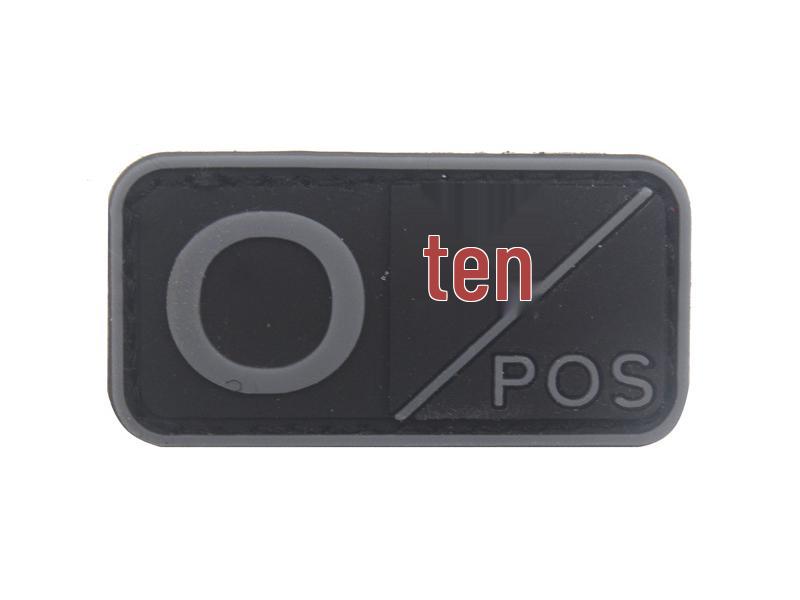Bo Feng You Xuan PVC Epoxy Blood Type Badge Sticker with Velcro (A+, B+, AB+, O+, A-, B-, AB-) - In Stock