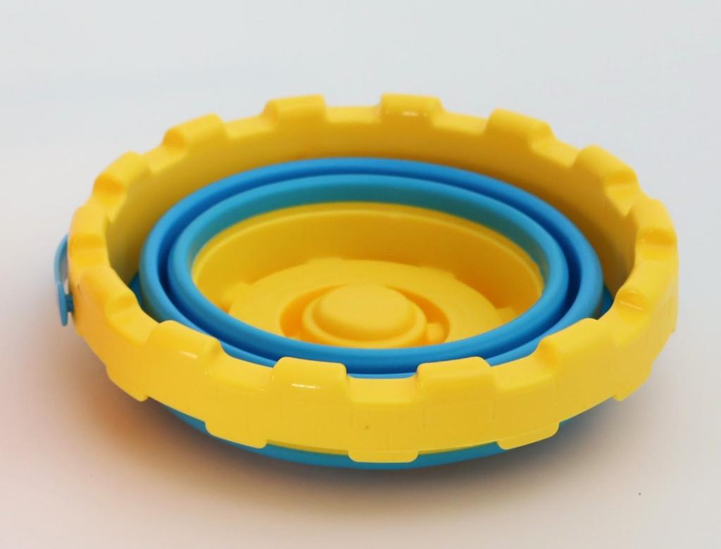 Sandbox bucket folding Round yellow