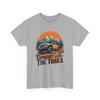 Nature T-Shirt | Mountain Car Tee | 4x4 Car On Mountain Tops  T-shirt