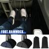 2Pcs Portable Foot Hammock Suspended Adjustable Travel Hammock Office Desk Foot Rest with Storage Bag Car Airplane Foot Hammock