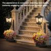 2-in-1 Solar Planter Lamp Auto On/off Sensor Outdoor Solar Planter Light 8-10 Hrs Long Lighting for Garden (No Flowers Included)